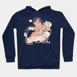 Bear space suits Hoodie